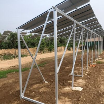 Hot Dip Galvanized Solar PV Carports Q235B 2.5M 3.5M Solar Panel Rails And Brackets