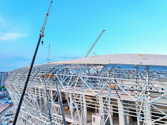 Acoustic Prefab Steel Structure 51 - 150 Meters  Steel Building Construction