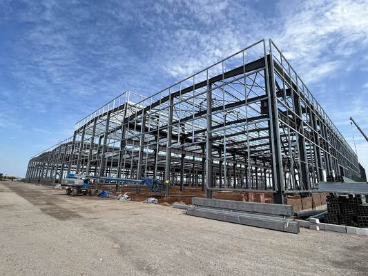 EN1900 Industrial Steel Buildings Low Alloy ISO12944 Commercial Metal Storage Buildings