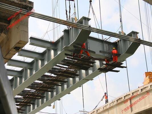 50M - 1000M Bridge Steel Structure Steel Girder Bridge Construction Heavy Duty
