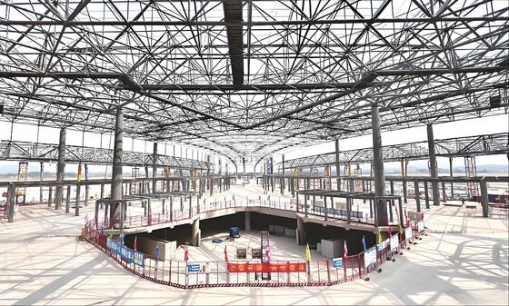 Design 55 Years Building Steel Structure Spacious Prefabricated Industrial Buildings