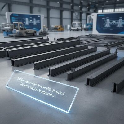 High Rise Prefabricated Steel Frame Houses Prefab Commercial Metal Buildings Seismic