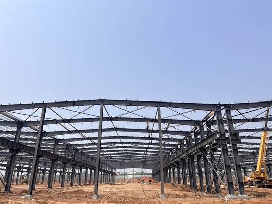 Plant Prefab Workshop Buildings Humidity Resistance Steel Structure Industrial Building