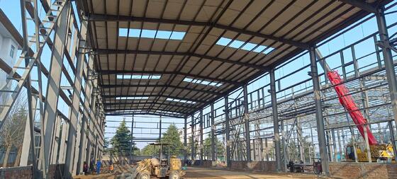 Heavy Duty Workshop Steel Structure Q355B Anti Fatigue Industrial Steel Buildings