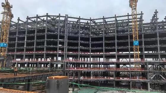 ASTM A572 Warehouse Steel Structure EN S355JR 82 Meters Modular Steel Buildings