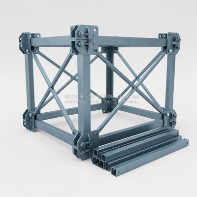 85um Cooling Tower Steel Structure Corrosion Resistant Galvanised Steel Frame Building