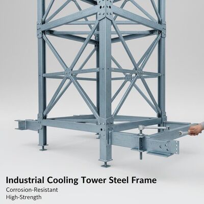 85um Cooling Tower Steel Structure Corrosion Resistant Galvanised Steel Frame Building