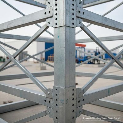 85um Cooling Tower Steel Structure Corrosion Resistant Galvanised Steel Frame Building