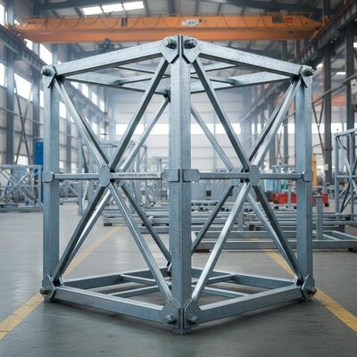 85um Cooling Tower Steel Structure Corrosion Resistant Galvanised Steel Frame Building