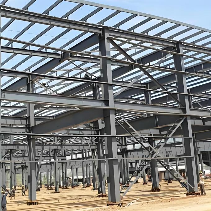 Q355B High-Strength Steel Airport & Rail Station Roof Structure
