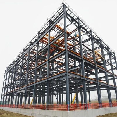 High Rise Prefabricated Steel Frame Houses Prefab Commercial Metal Buildings Seismic