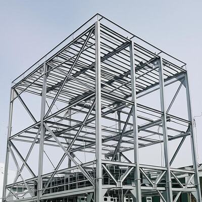 85um Cooling Tower Steel Structure Corrosion Resistant Galvanised Steel Frame Building