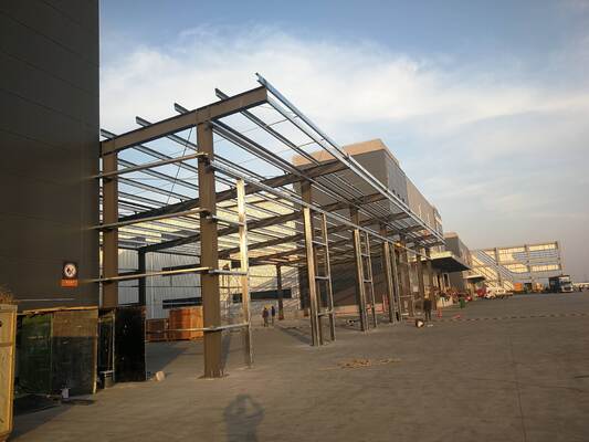 High Strength Industrial Steel Structure S355JR Angle Steels Warehouse Modular Steel Buildings