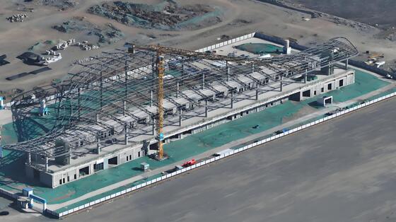 51 - 151 mètres Structure en acier de toiture Construction de fermes de toit ASTM B209