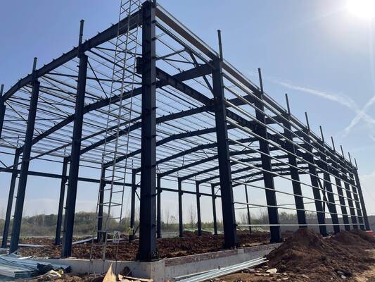 ISO12944 Industrial Steel Buildings Denitrification Custom Metal Buildings Hot Dip