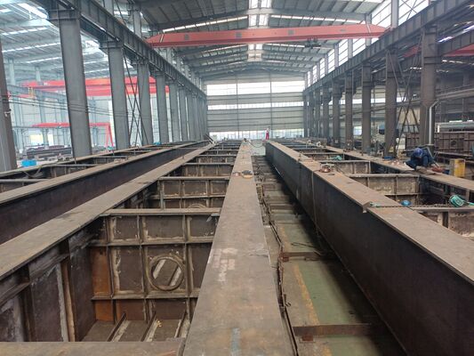 Q355B Bridge Steel Structure Anti Fatigue Seismic Anti Corrosion Box Girder Truss