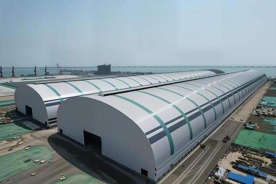 Lighting Enclosed Metal Sheds Customizable Size 35m/S Windproof Steel Frame Shelter