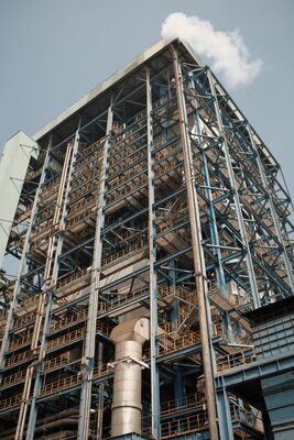 Boiler Systems Power Plant Steel Structure EN ASTM High Rise Steel Building Construction