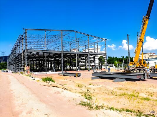 Large Span Metal Workshop Building Kits Q355 Industrial Plant Prefabricated Commercial Buildings