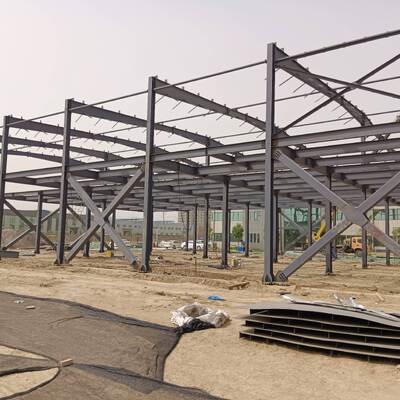 Q355B Warehouse Steel Structure Load 20 Tons/M3 Economical Power Plant Steel Structure