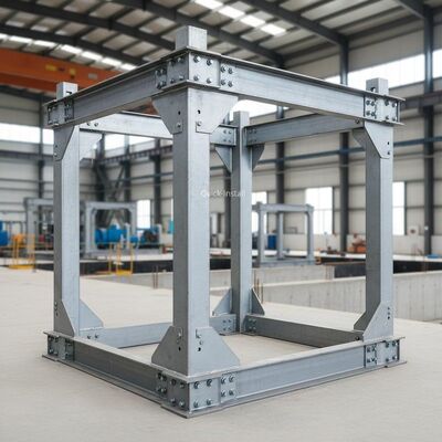 85um Cooling Tower Steel Structure Corrosion Resistant Galvanised Steel Frame Building