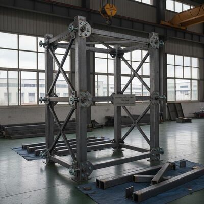 85um Cooling Tower Steel Structure Corrosion Resistant Galvanised Steel Frame Building