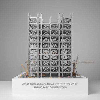 High Rise Prefabricated Steel Frame Houses Prefab Commercial Metal Buildings Seismic