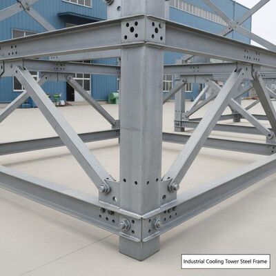 85um Cooling Tower Steel Structure Corrosion Resistant Galvanised Steel Frame Building